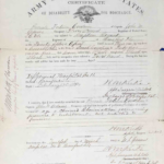 Certificate of Discharge for Disability, Fortune Goodwin, 34th USCT, Application #832620.