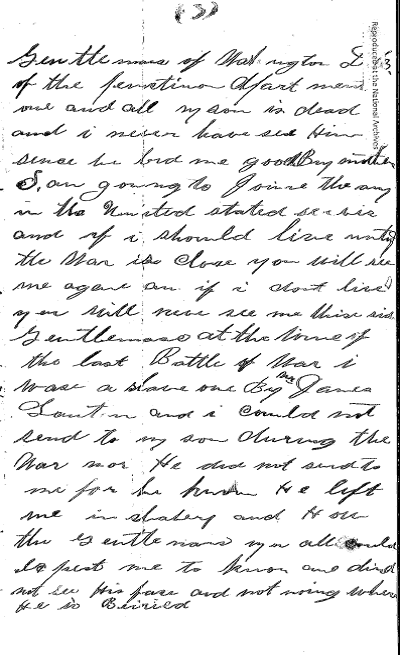 Mary Finley Letter Page 3