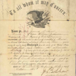 Discharge Certificate, USCT Pension File of James Walker aka James Mikell, Certificate #533.834.