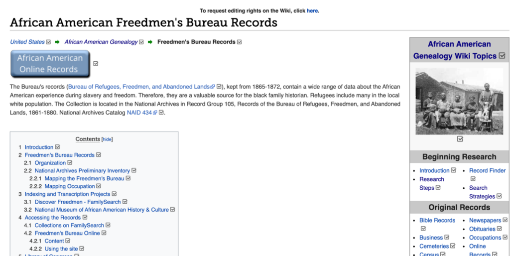 African American Freedmen s Bureau Records Genealogy - FamilySearch Wiki