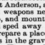 Anderson John Plesant Obituary 1897 Raleigh NC Gazette