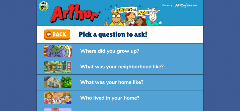 Arthur Choose a Question to Ask
