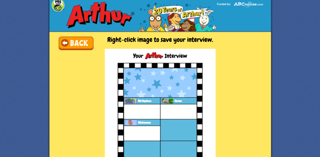 Arthur Right Click to Save Completed Interview