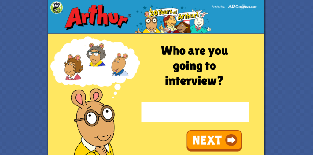 Arthur Who Are You Going to Interview