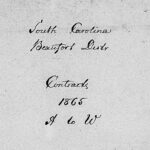 Beaufort 1865 Cover Page