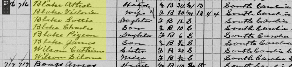 Arthur Blake 1910 Census