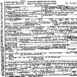 Death Certificate for Arthur Blake