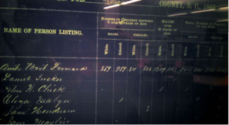 Eliza maybin 1869 SC State Census