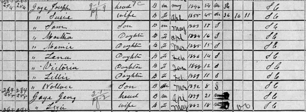 McCool in 1900 Census