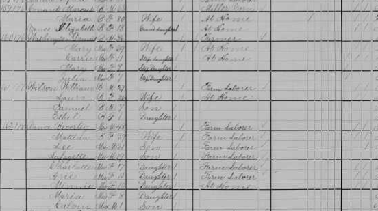 "United States Census, 1880," database with images, FamilySearch (https://familysearch.org/ark:/61903/3:1:33S7-9YBK-S3L?cc=1417683&wc=QZ24-W5N%3A1589414013%2C1589414117%2C1589414580%2C1589395184 : 24 December 2015), South Carolina > Abbeville > Cokesbury > ED 12 > image 18 of 55; citing NARA microfilm publication T9, (National Archives and Records Administration, Washington, D.C., n.d.)