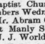 Council Abraham Obituary 1897 Raleigh NC Gazette