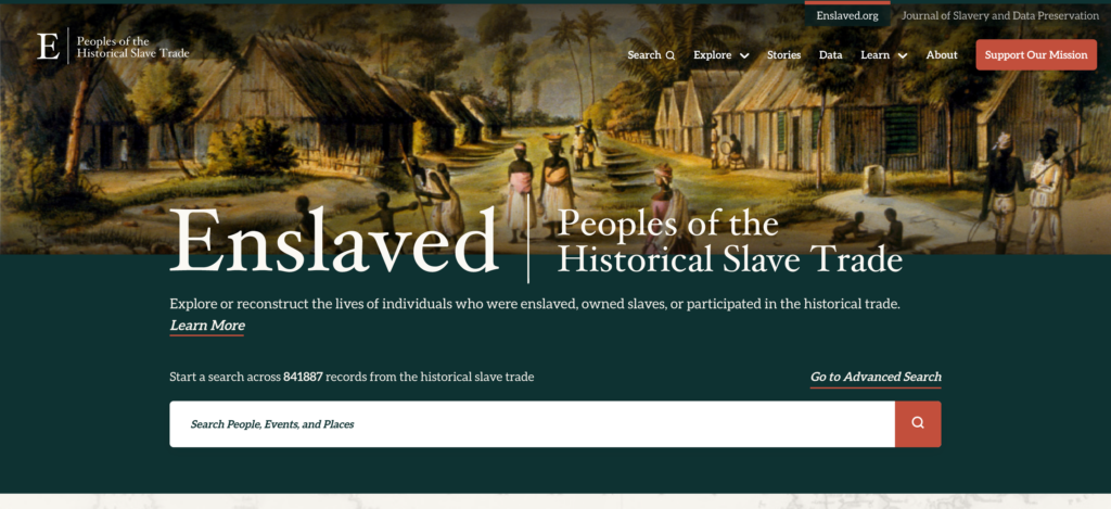 Enslaved.org Home Page