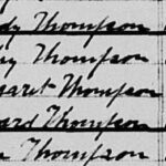 Florida 1885 Census Handy Thompson