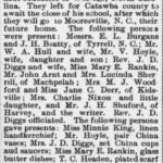 Harren Prof. B. and Lula N. Burton Marriage Notice 1897 Raleigh NC Gazette