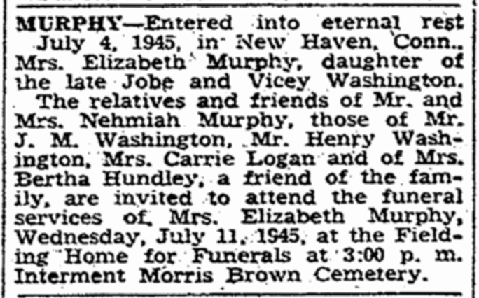 Obituary Elizabeth Murphy