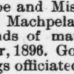 Pope J.L. and Josephene E. Smith Marriage Notice 1897 Raleigh NC Gazette