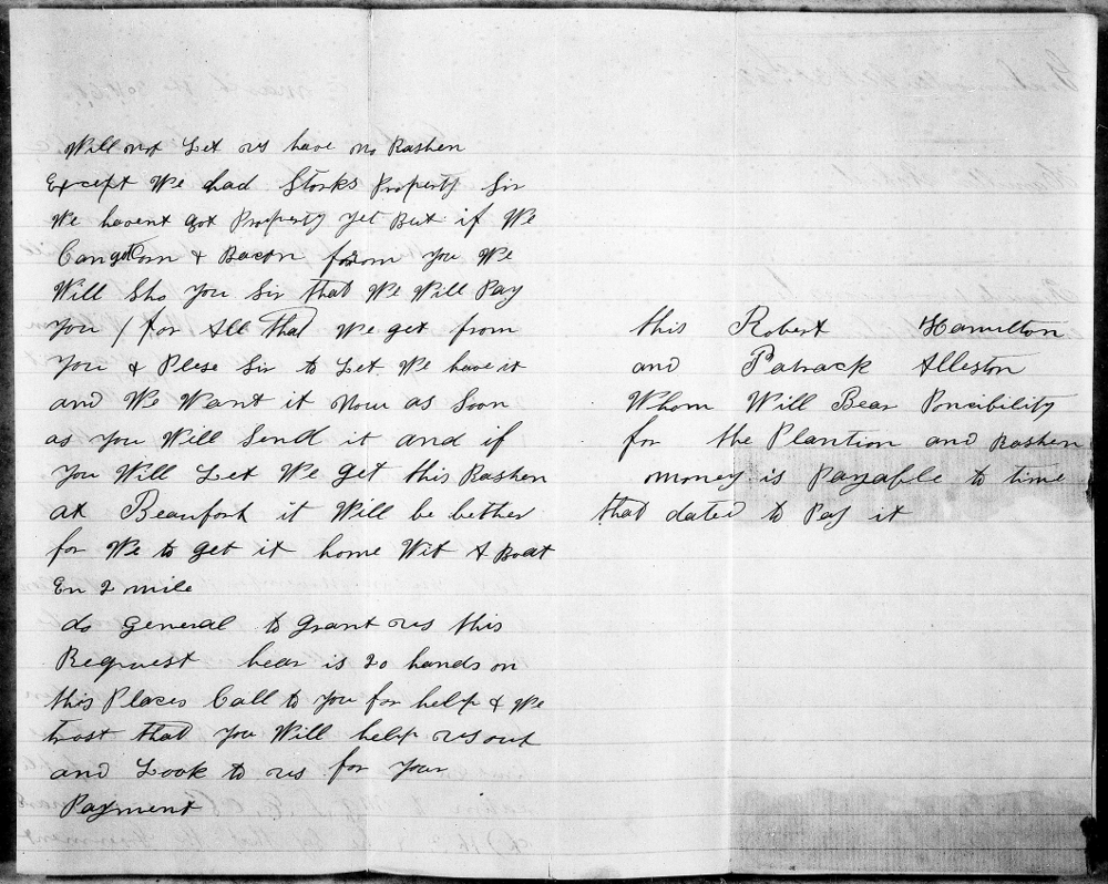 Letter Written by Freedmen, 1868 Page 2