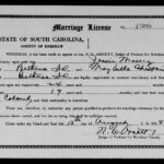 Kershaw County, South Carolina Marriage Licenses, Aug. 1938-Dec. 1950